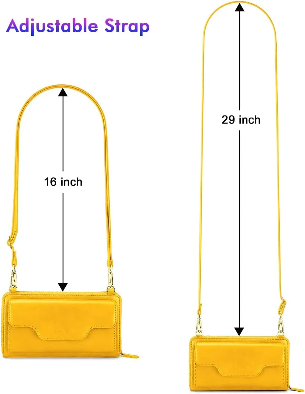 nuoku Crossbody Bags, Wristlet Wallets, Small Clutch Purses - Cell Phone & RFID Wallet for Women