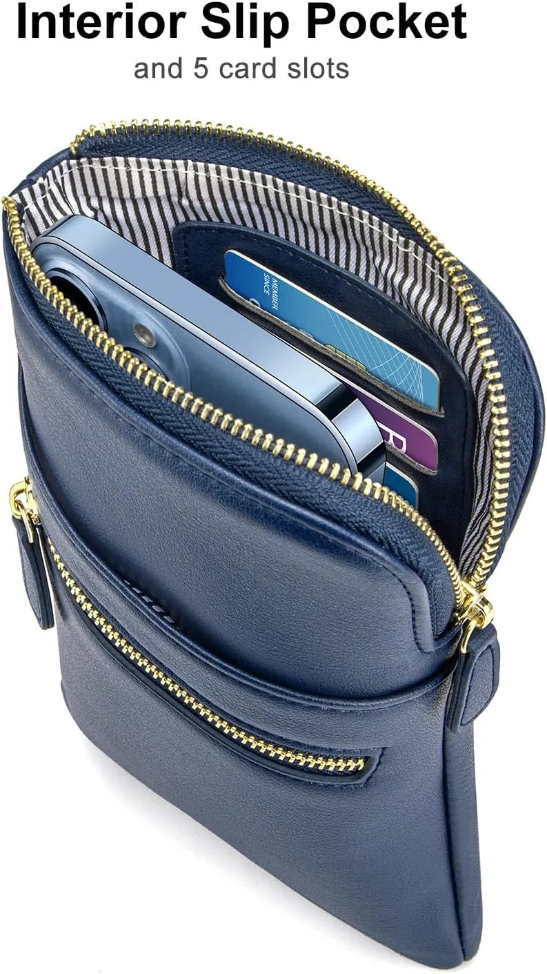 nuoku Small Crossbody Bags for Women Designer Cell Phone Bag Wallet Purses Adjustable Strap