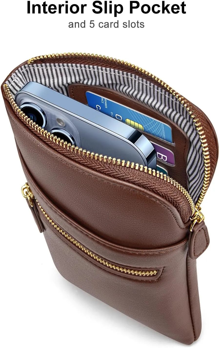 nuoku Small Crossbody Bags for Women Designer Cell Phone Bag Wallet Purses Adjustable Strap