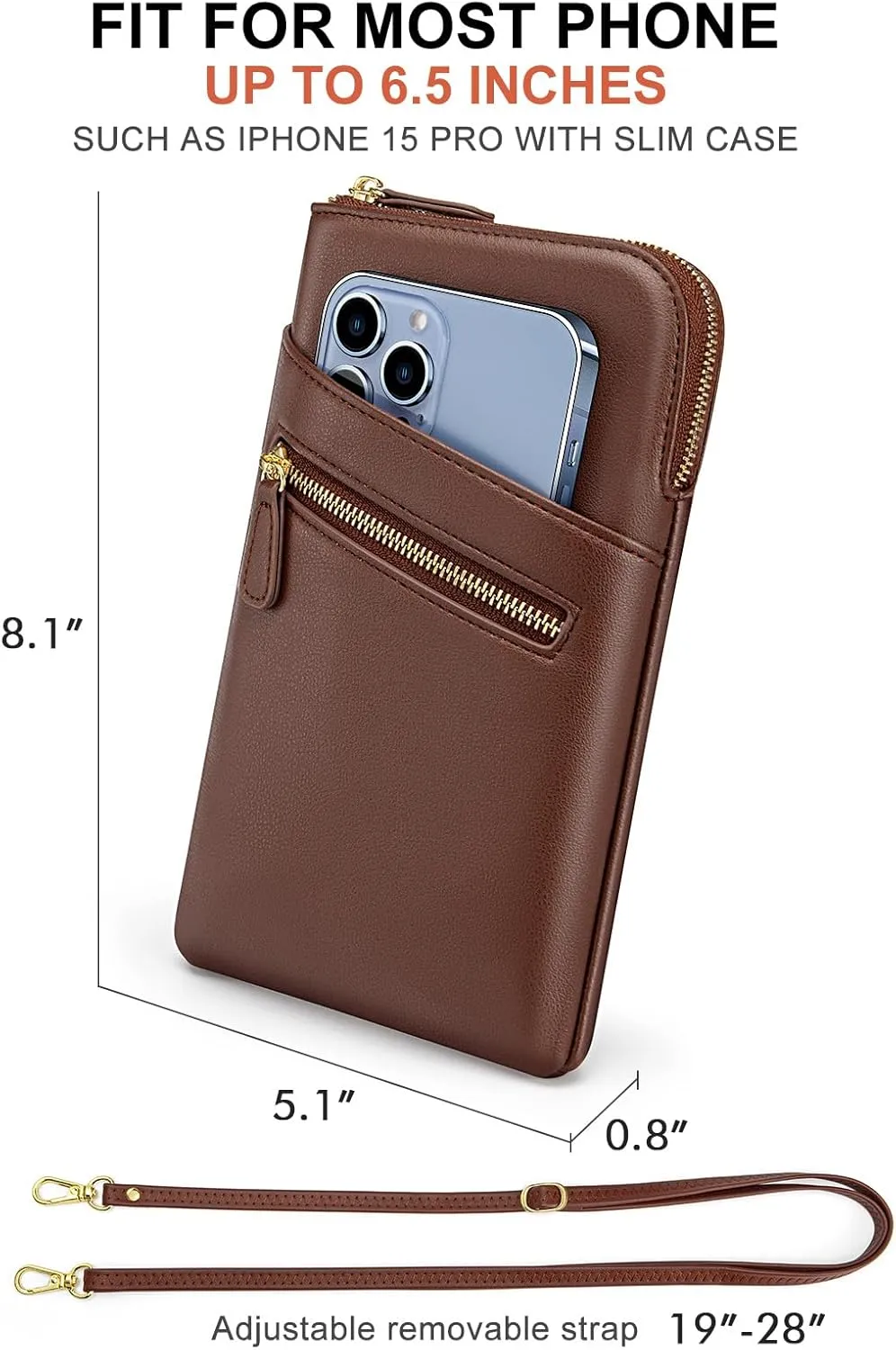 nuoku Small Crossbody Bags for Women Designer Cell Phone Bag Wallet Purses Adjustable Strap