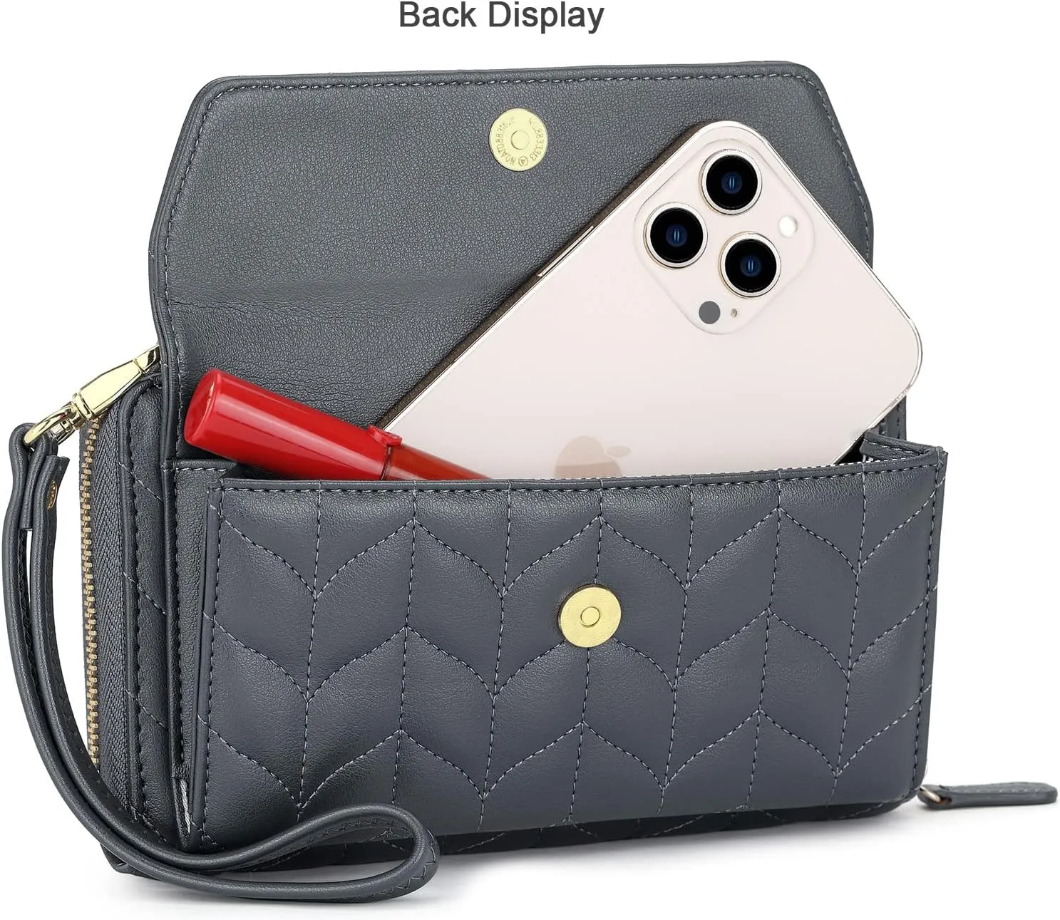 nuoku Wallets for Women Credit Card Slots with RFID Blocking Large Capacity Wristlet