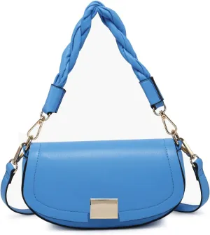 Nylah Crossbody Bag for Women Vegan Leather Satchel Shoulder Purse Ladies Hobo Handbag with 2 Straps