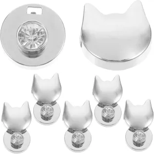 OSALADI 6pcs Cat Shape Purse Locks Zinc Alloy Buckles Small Bag Locks for Handbags Purses