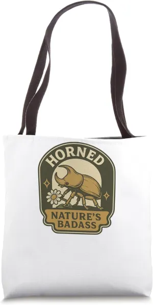 Ox Beetle – Rugged Horned Design for Insect Lovers Tote Bag