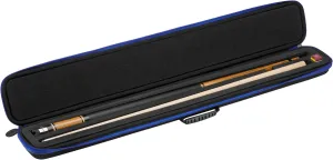 Parallax Billiard/Pool Cue Case 600D Oxford Heavyweight Polyester Fabric and Padded Interior, Holds 1 Complete 2-Piece Cue (1 Butt/1 Shaft)