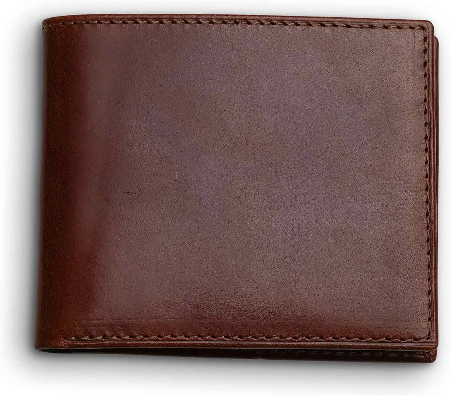 PEGAI Standard Leather Bifold Wallet For Men | Minimalist RFID Blocking Slim Wallet For Men With Credit Card Holder | Edward Italian (Rum Brown)