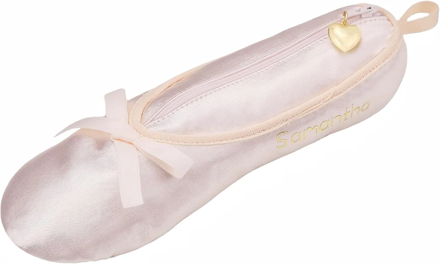 Personalized Ballet Shoe Makeup Bag, Custom Name Small Travel Cosmetic Bags for Purse, Makeup Brush Lipstick Organizer Zipper Pouch, Birthday Gift for Women Girl Dancer Ballerina