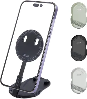 PGYTECH MagFlex Phone Stand, N52 Aluminum Alloy Magsafe Phone Photography Grip Fit for iPhone 16/12/13/14/15 Series with Magnetic Ring for Android