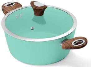 Phantom Chef 4.4 QT Casserole | Stockpot | Aluminum Body Non-Stick Ceramic Coating | With Soft Touch Stay Cool Handle | Dishwasher Safe | Non-Toxic PFOA & PTFE Free Pan | Color Mint
