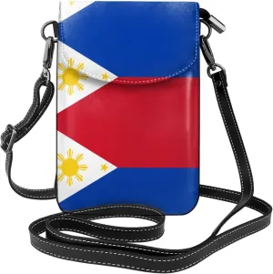 Philippine flag Printed Women's Crossbody Phone Bag - Perfect for Travel and Shopping