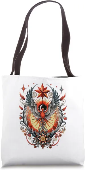Phoenix with Star Decorative Phoenix Star Tote Bag
