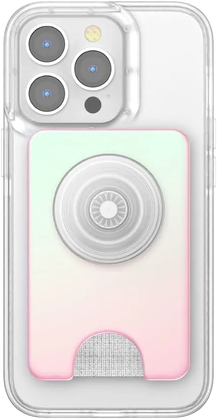 Phone Wallet with Expanding Grip, Phone Card Holder, Wireless Charging Compatible, Wallet Compatible with MagSafe - Mermaid Pink