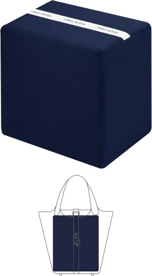 Picotin 18 Bag Pillow Insert, Purse Pillow Compatible with Hermes Picotin Bags, Lightweight Pillow Inserts to Keep Shape, Satin Surface and Soft Memory Foam Inner(Blue nuit, PC18)