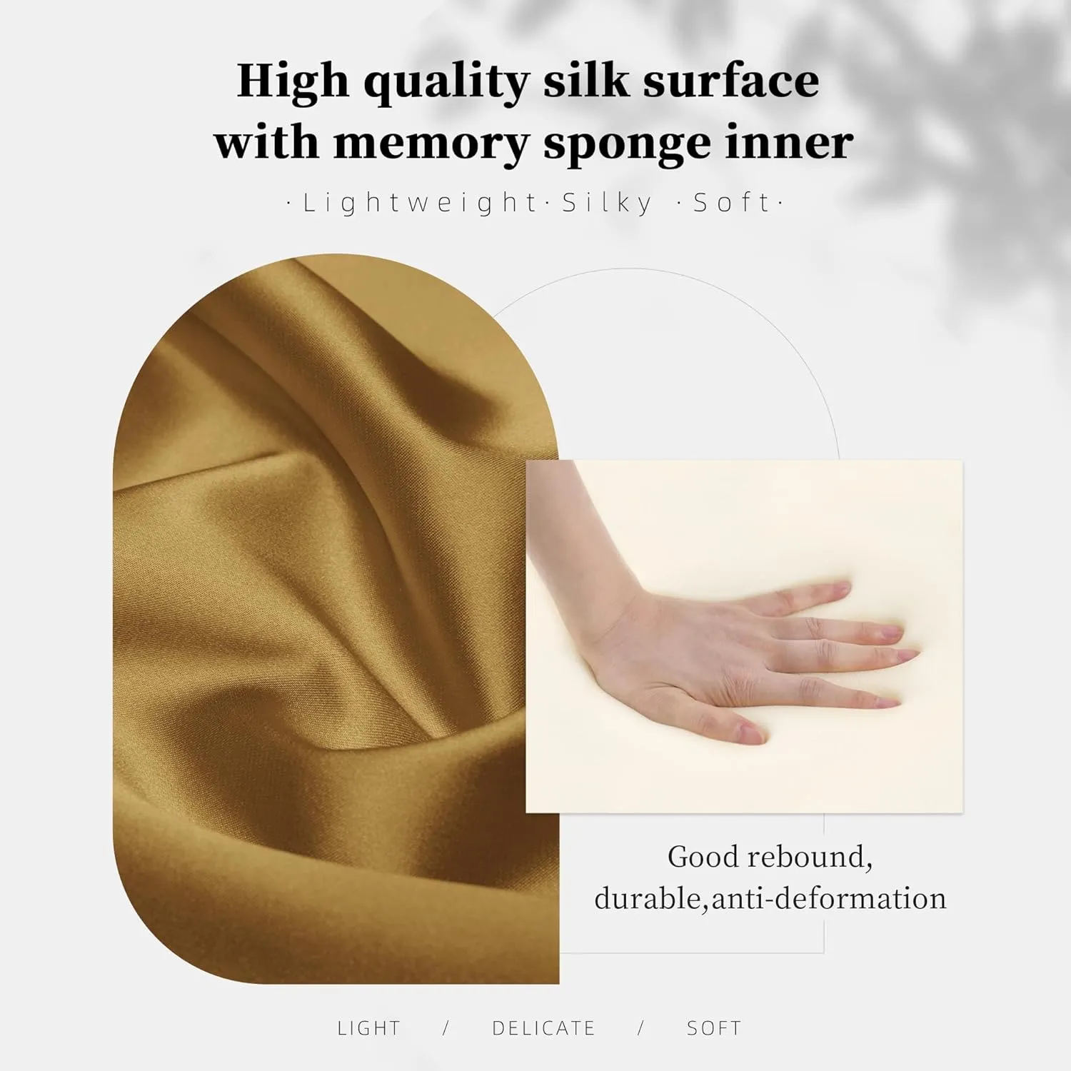 Picotin 22 Bag Pillow Insert, Soft Memory Foam Pillow Compatible with Hermes Picotin Bags, Lightweight Bag Shaper Insert to Keep Shape with Satin Fabrics(Biscuit, PC22)