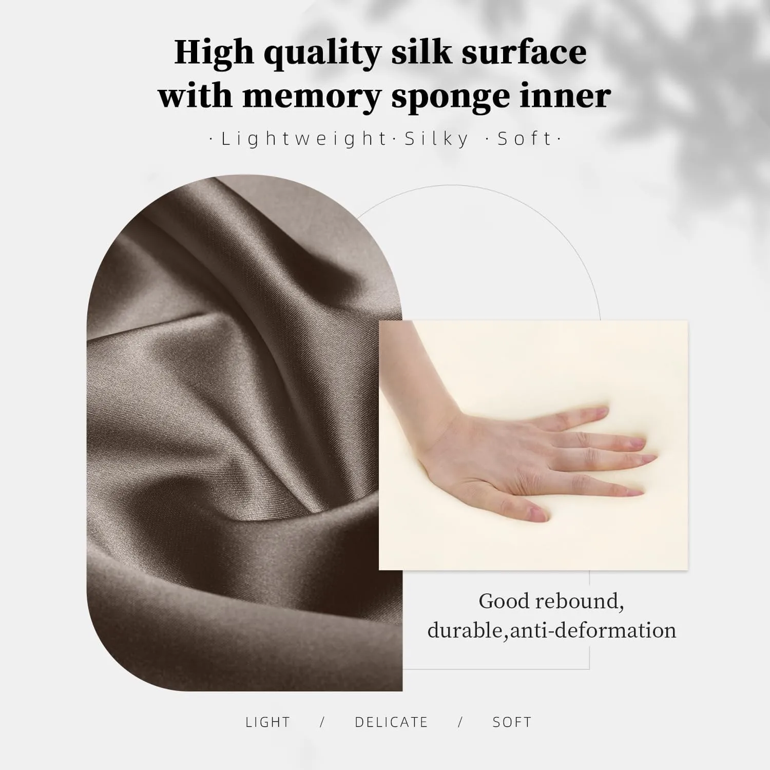 Pillow Inserts for Evelyne GM, Bag Pillow Compatible with Hermes Evelyne 33, Soft Memory Foam Pillow without Overfull (Etoupe Grey, EvelyGM)