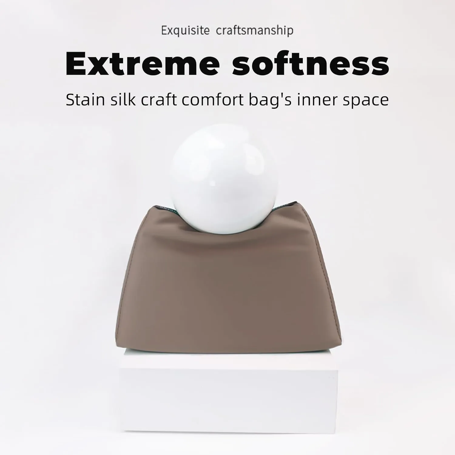 Pillow Luxury Bag Shaper Silky Smooth Insert for Handbagsfit Birkin 20/25/30/35/40 Bags, Keep Bag Shape(Brikin 35,Etoupe grey)