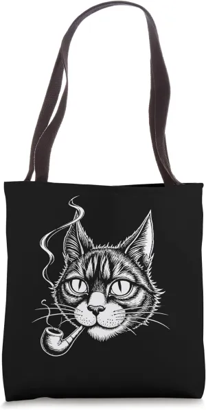 Pipe Smoking Enthusiast Smoker Roll Lover Pipe Smoking Tote Bag