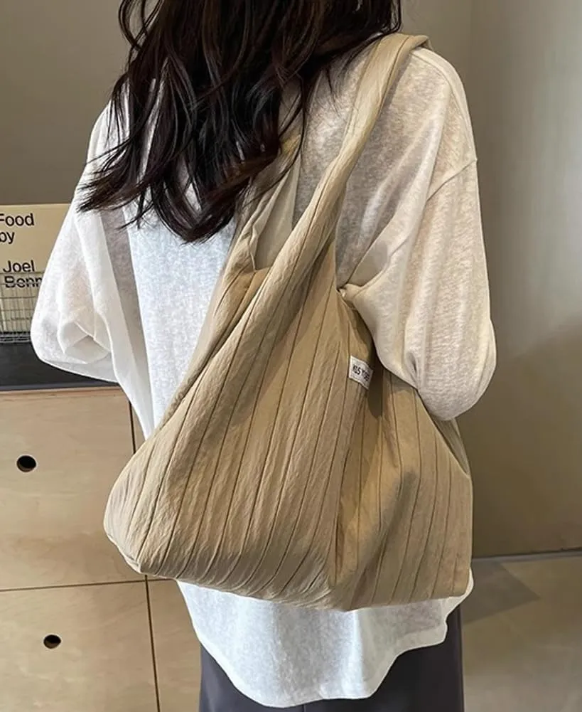 Pocadri Women Soft Fabric Shoulder Bag Large Capacity Tote Purse Casual Handbag Work Shopping Travel