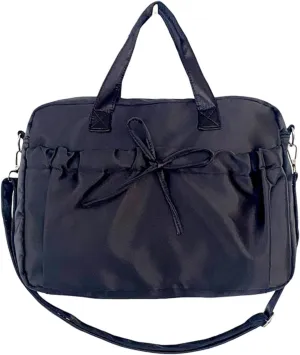 Pokn Cute BowTote Bag Kwaii Shoulder Bags Aesthetic Satin Handmade Purse Y2K Butterfly Shoujo Totebags