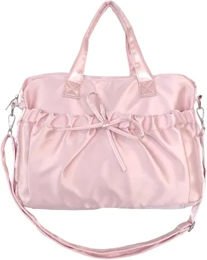 Pokn Cute BowTote Bag Kwaii Shoulder Bags Aesthetic Satin Handmade Purse Y2K Butterfly Shoujo Totebags