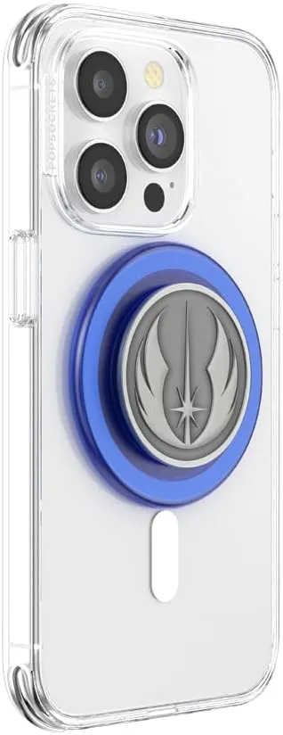 PopSockets Phone Grip Compatible with MagSafe, Phone Holder, Wireless Charging Compatible, Star Wars-Jedi Icon