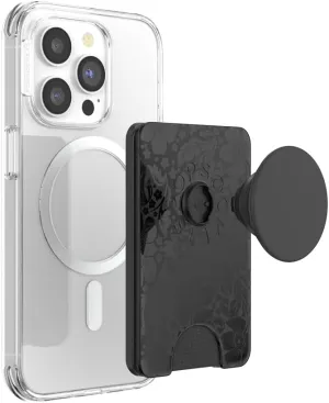 PopSockets Phone Wallet with Expanding Grip, Phone Card Holder, Wireless Charging Compatible, Wallet Compatible with MagSafe - Laced