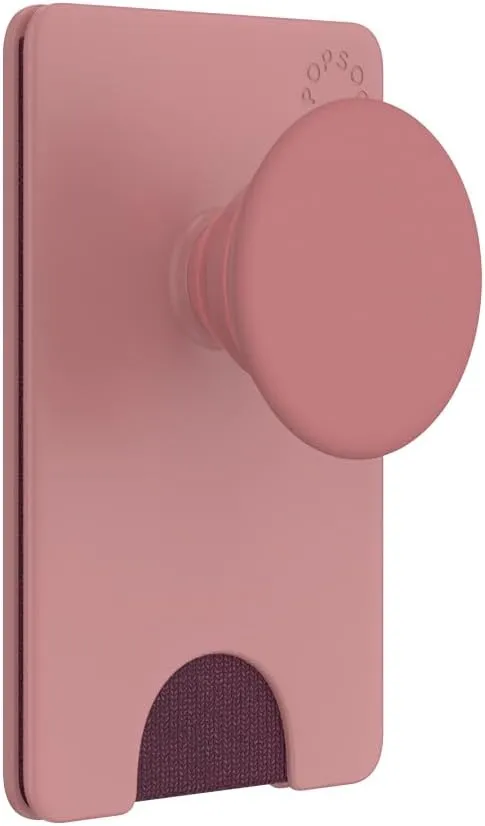 PopSockets Phone Wallet with Expanding Phone Grip, Phone Card Holder - Clay