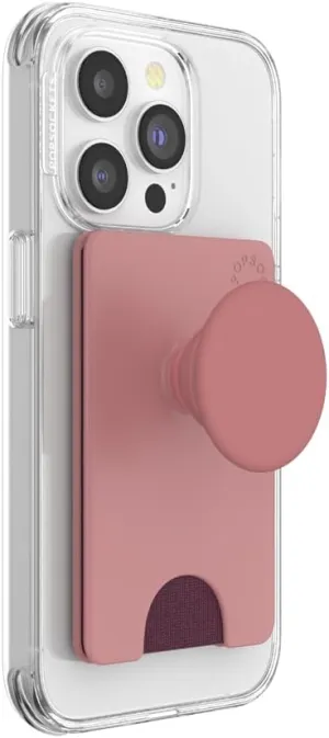 PopSockets Phone Wallet with Expanding Phone Grip, Phone Card Holder - Clay