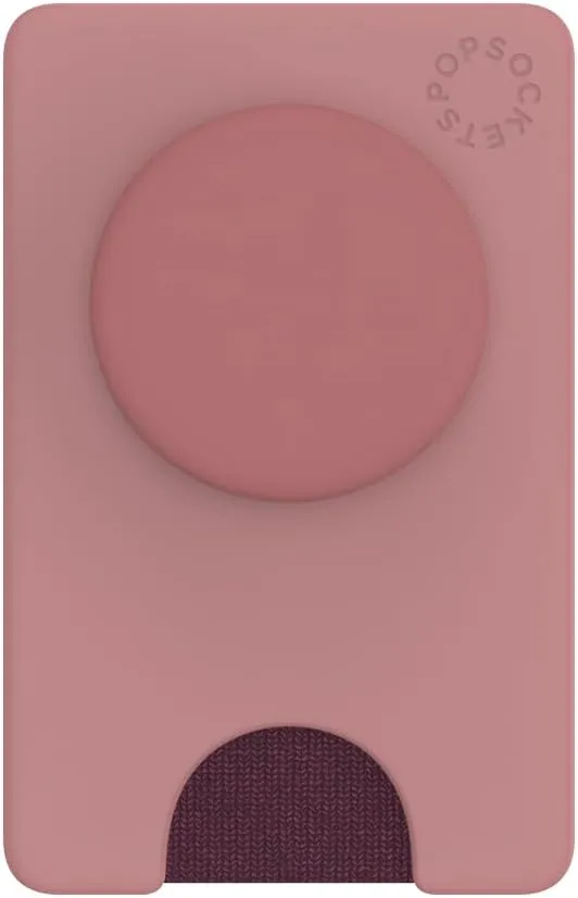 PopSockets Phone Wallet with Expanding Phone Grip, Phone Card Holder - Clay