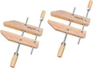 POWERTEC 71524 Wooden Handscrew Clamp – 10 Inch | Hand Screw Clamps for Woodworking, 2PK
