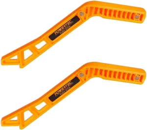 POWERTEC Deluxe Magnetic Push Stick Fits Table Saw, Router Table, Band Saw & Jointer, Dual Ergonomic Handles w/Max Grip, Wood Pusher Reduces Kickback & Increases Safety. 2PK (71337P2)