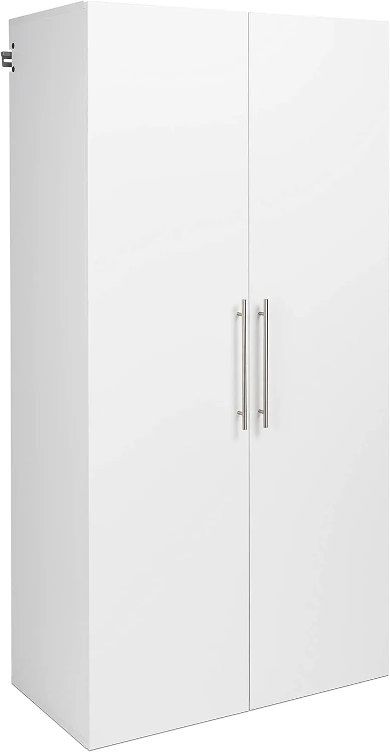Prepac HangUps Wardrobe Storage Cabinet, Cabinet Wall Mount, Wall Cabinet Storage for Clothes, Laundry Cabinet Ideal for Bedroom, 36" W x 72" H x 20" D, White