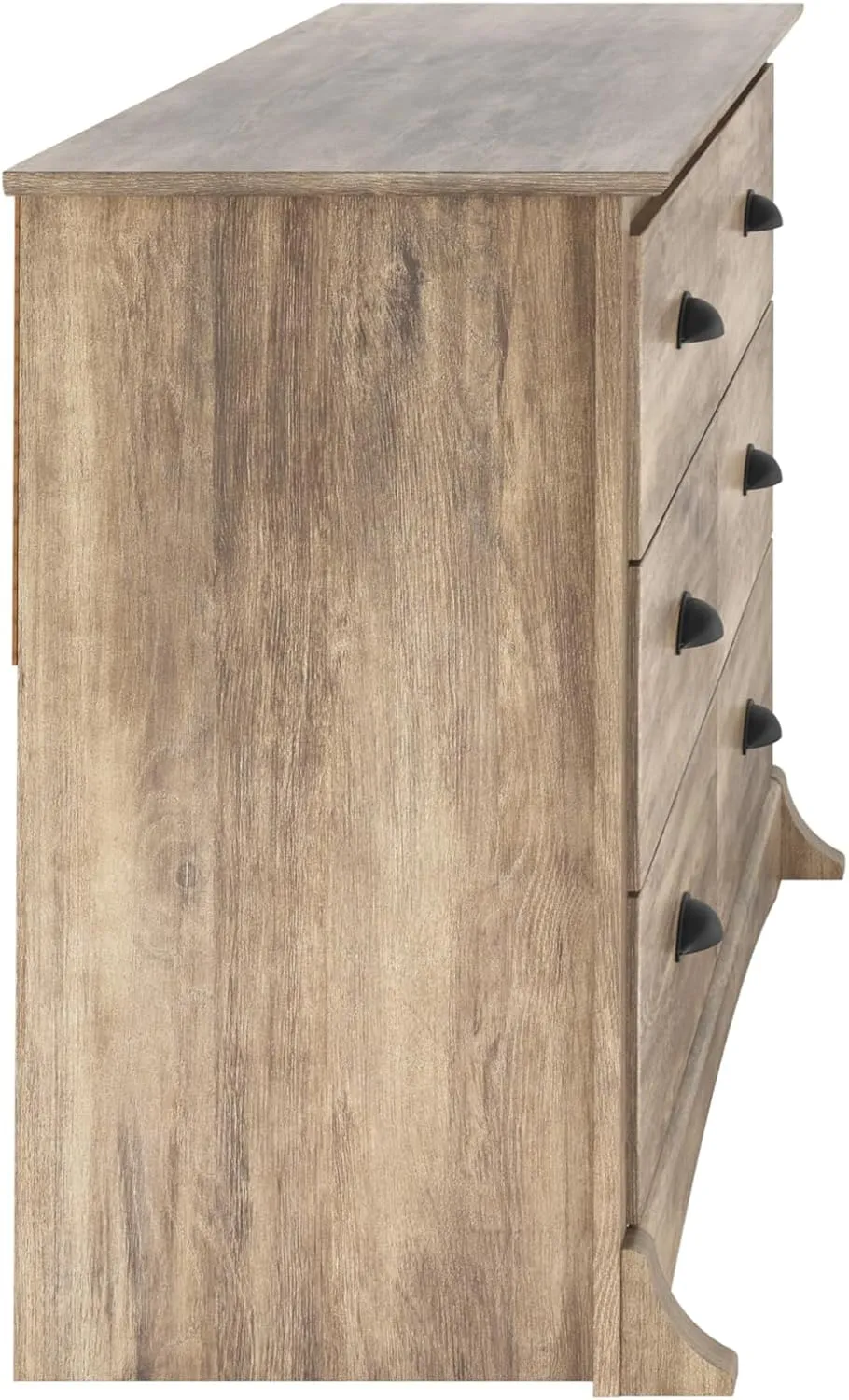 Prepac Sonoma Rustic 6-Drawer Dresser for Bedroom, Farmhouse Chest of Drawers for 17.5" D x 48" W x 29" H, Drifted Gray