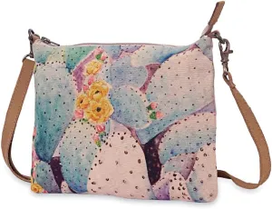 Prickly Pear - Wristlet Wallets for Women, Crossbody Sling Bags, Cell Phone Purse, Cotton Canvas Purses