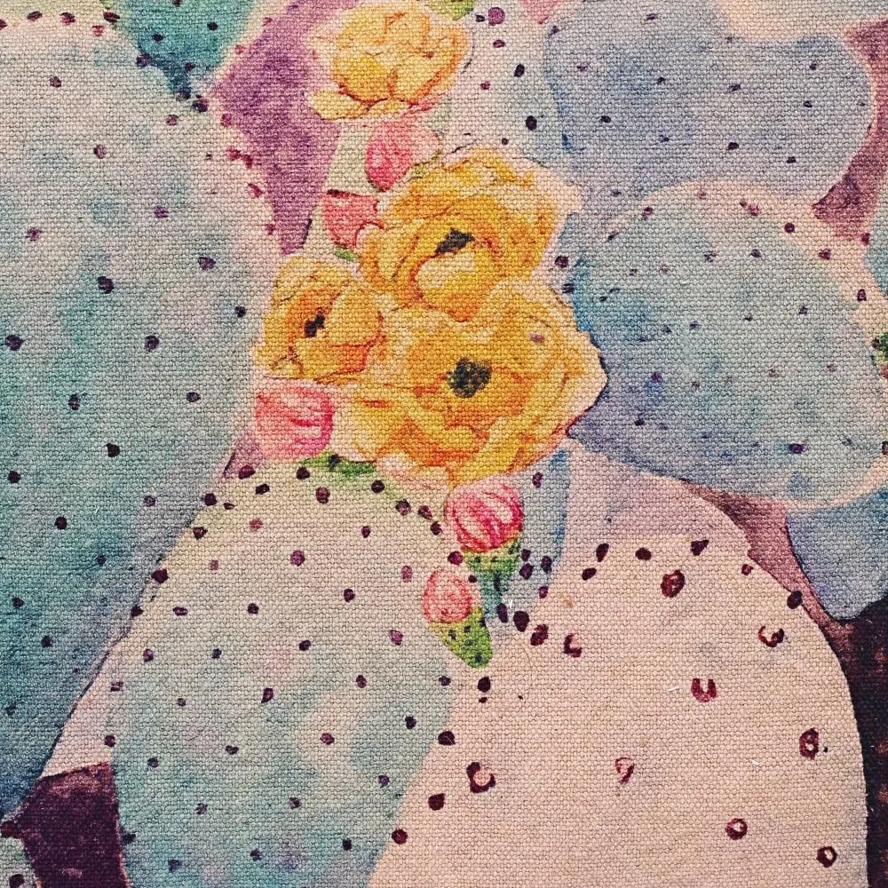 Prickly Pear - Wristlet Wallets for Women, Crossbody Sling Bags, Cell Phone Purse, Cotton Canvas Purses