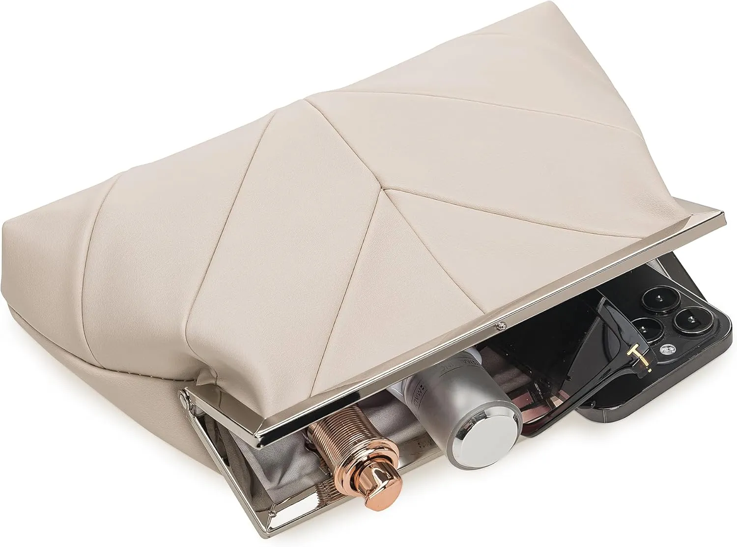 PU Clutch Purse for Women Dressy Evening Bag Formal Handbag for Wedding, Prom, Cocktail Party