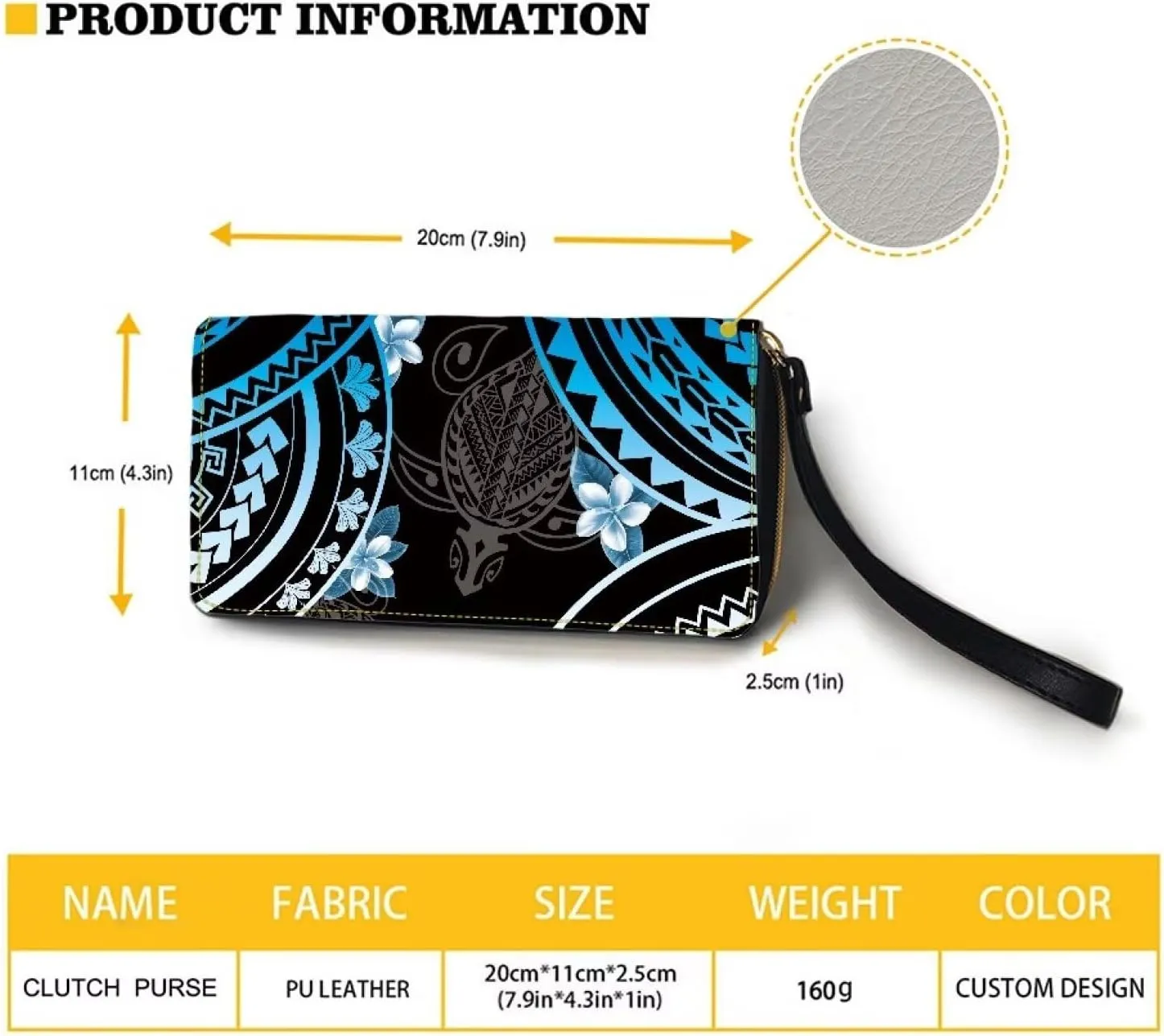 PU Leather Purse Samoan Polynesian Tribal Large Capacity Tote Bag Shoulder Bags Wallet Set 2pcs Shoulder Bags