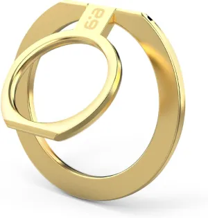 PureGear Magnetic Phone Grip Ring Stand, Magnetic Phone Ring Holder for MagSafe iPhone 16, 16Pro, 16Plus, 16ProMax, 15, 15Plus, 14, 14Plus, 14Pro, 14Pro Max, 13, 12, Adjustable Kickstand (Gold)