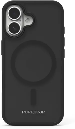PureGear Slim Shell Pro Magnetic Phone Case for Apple iPhone 16 Plus (2024) 6.7", Compatible with MagSafe, Slim Design, Scratch-Resistant & Durable Protective iPhone 16 Plus MagSafe Phone Case, Black