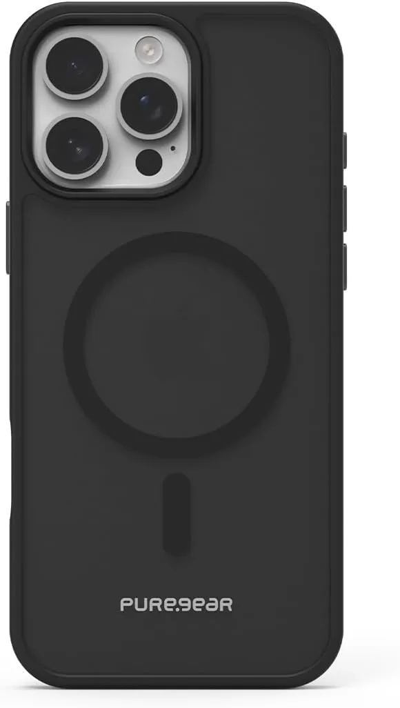 PureGear Slim Shell Pro Magnetic Phone Case for Apple iPhone 16 Pro Max (2024), Compatible with MagSafe, Slim Design, Scratch-Resistant & Durable Protective iPhone 16 Pro Max MagSafe Phone Case, Black