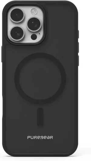 PureGear Slim Shell Pro Magnetic Phone Case for Apple iPhone 16 Pro Max (2024), Compatible with MagSafe, Slim Design, Scratch-Resistant & Durable Protective iPhone 16 Pro Max MagSafe Phone Case, Black
