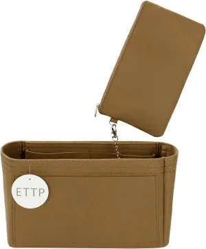 Purse Organizer Insert For Handbags, Tote Bag Organizer Insert, Handbag Organizer For Tote & Handbags, Compatible with Neverful Speedy and More (Slender Medium,Lighting Coffee)