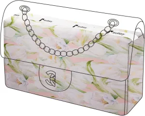 Purse Pillow Insert for Chanel Classic Flap Bags, Memory Foam Bag Pillow, Luxury Handbag Tote Shaper, Keep Bag in Shape (CF Small 23.5, French Tulips)