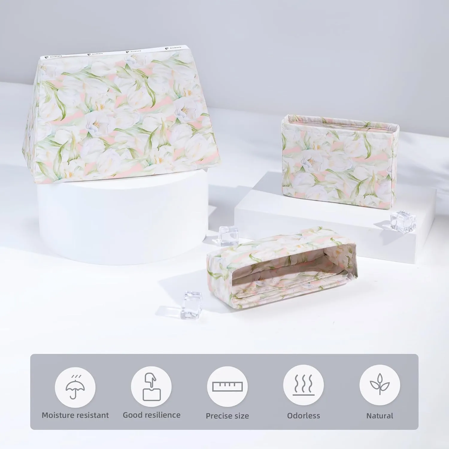 Purse Pillow Insert for Chanel Classic Flap Bags, Memory Foam Bag Pillow, Luxury Handbag Tote Shaper, Keep Bag in Shape (CF Small 23.5, French Tulips)