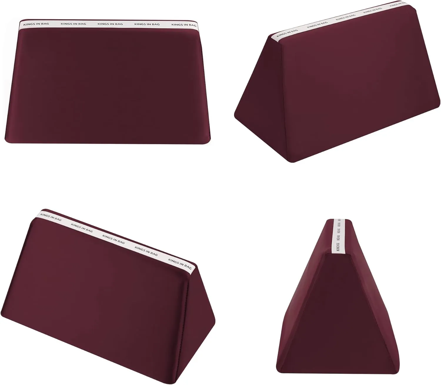 Purse Pillow Inserts for Birkin 30 Bag, Purse Organizer Insert Pillow Compatible with Hermes Birkin Bag, Lightweight Memory Foam Pillows with Soft Satin (Rouge H, BK30)