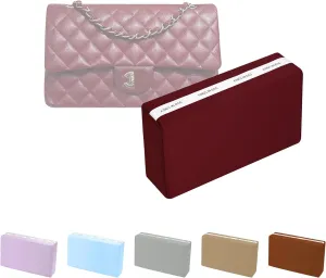 Purse Pillow Inserts for Jumbo Classic Handbag, Memory Foam Pillows for Chanel Classic Flap Bag, Lightweight Purse Inserts to Keep Shape (Ruby, CF jumbo)