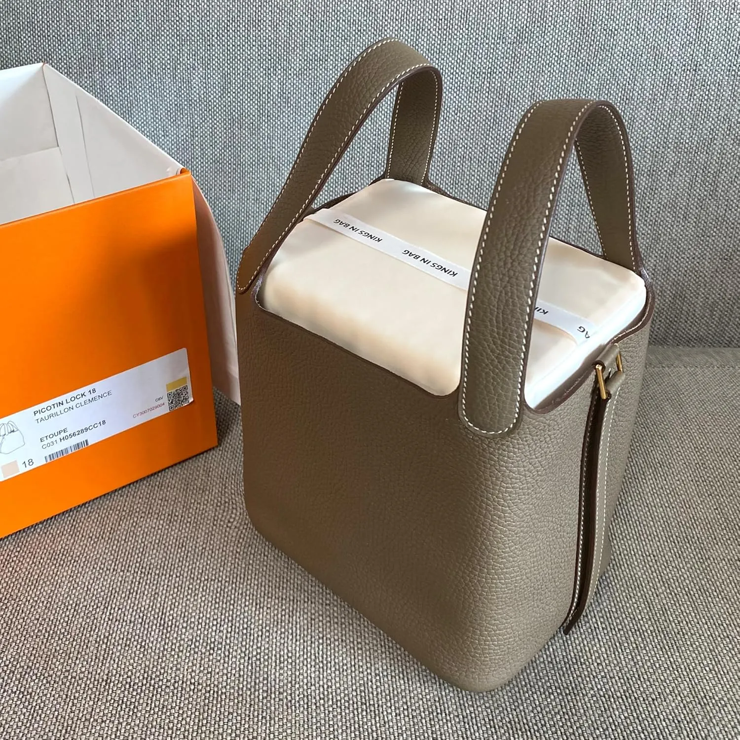 Purse Pillow Inserts for Picotin 22 Bag, Soft Memory Foam Pillow Compatible with Hermes Picotin Bag, Lightweight Purse Inserts to Keep Shape (Picotin22, Craie)