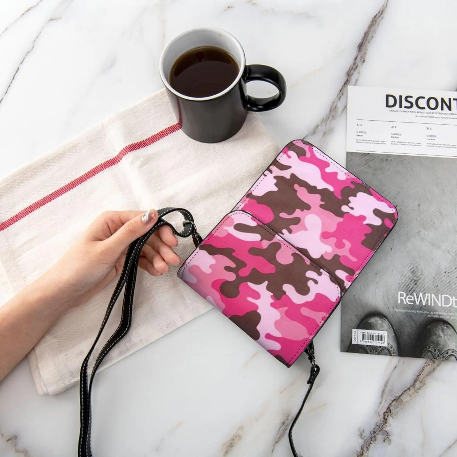 Puzzle Pieces Tie Dye Autism Awareness Leather Crossbody Cell Phone Purse Wallet Bags Adjustable Phone Bag for Women