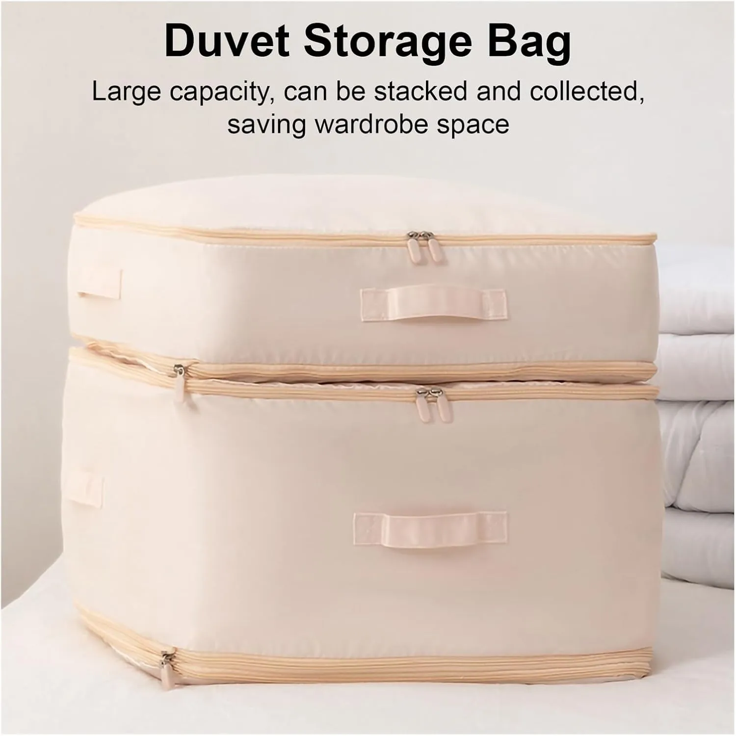 Quilt Clothes Compression Fitting Bag Storage Bag Large Capacity Quilt Packing Moving Packing Bag Dustproof Multifunctional(Gray,M)