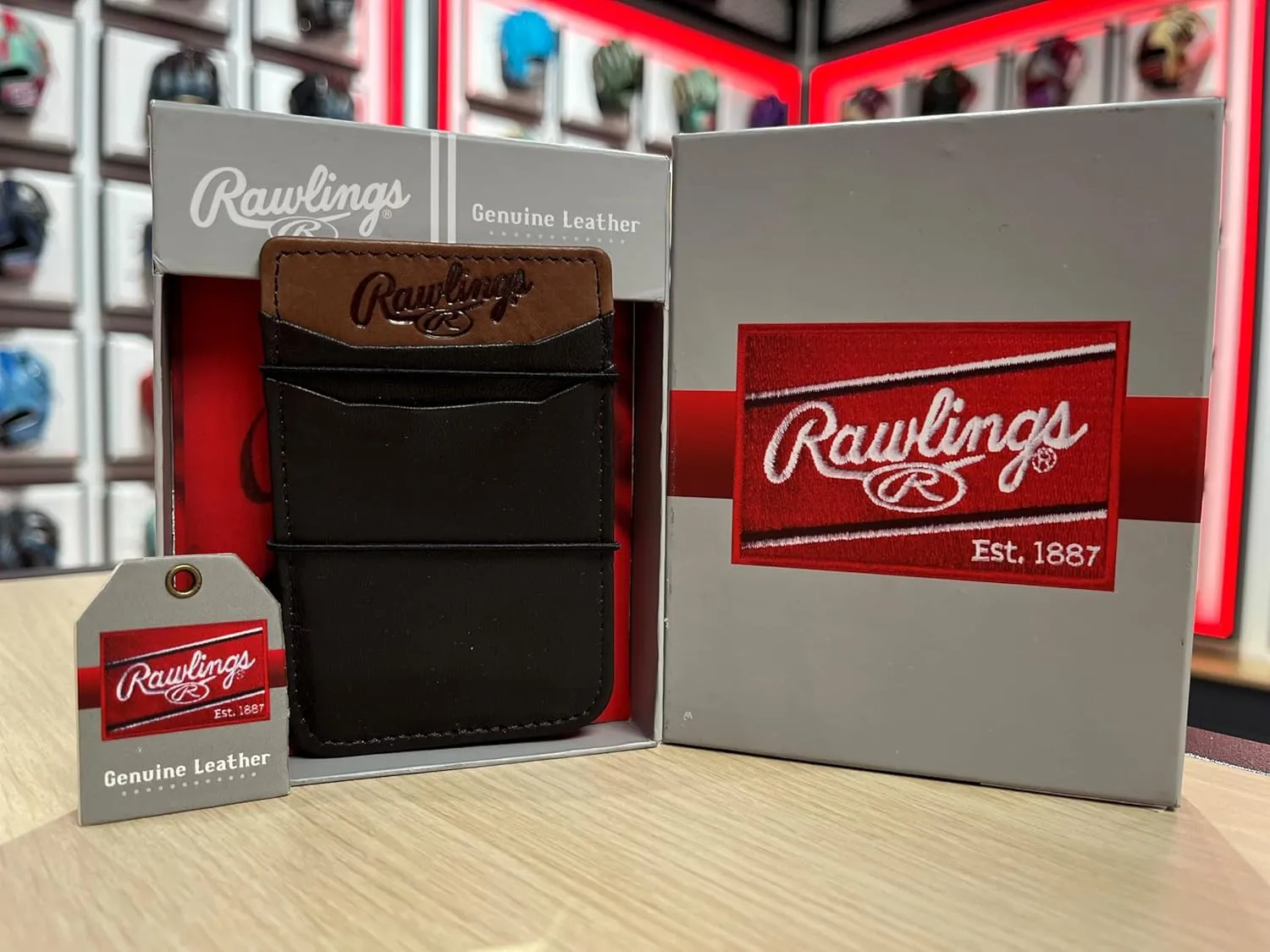Rawlings | Leather Phone Card Holder | 3M Adhesive Back | 2.75" x 4" x .5" | Multiple Colors